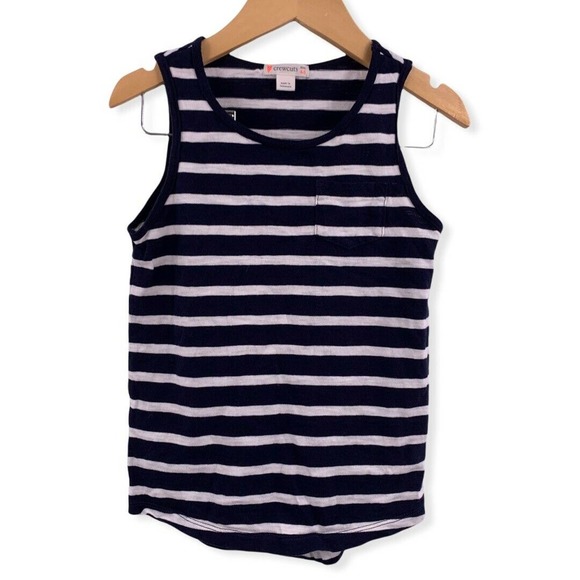 Crewcuts Blue Stripe Tank 4-5‎ - Picture 1 of 4